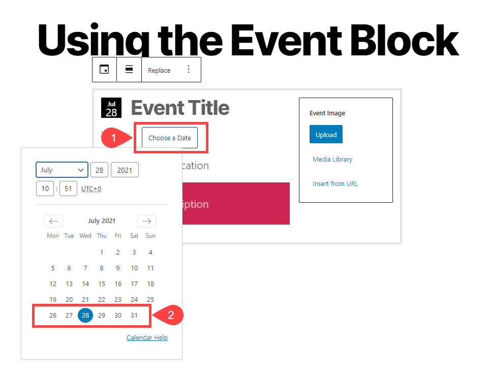 event block date
