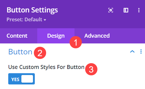 styling the button