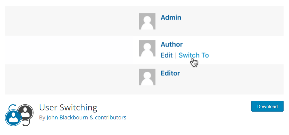 wordpress plugins for web developers user switching