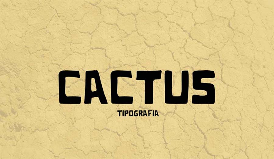 The Cactus Western font .
