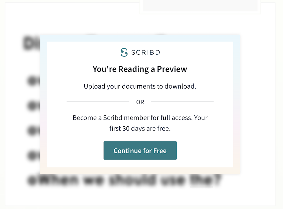 Scribd embed