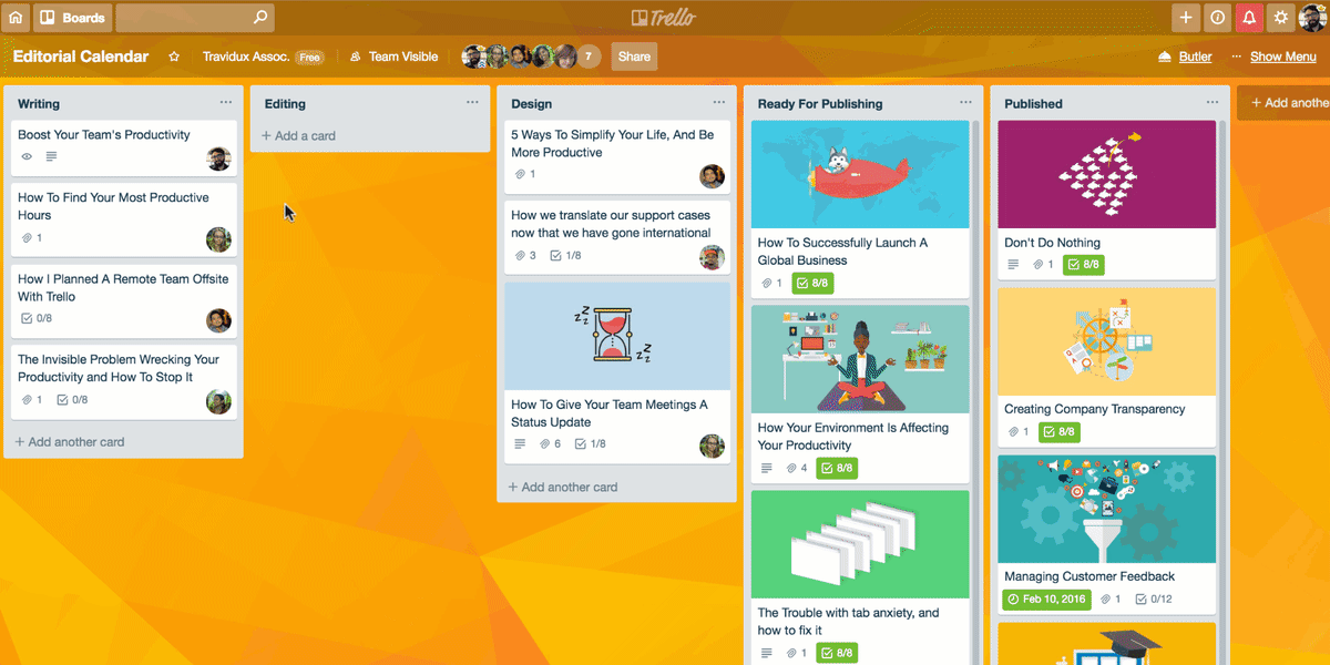 Trello automated project management