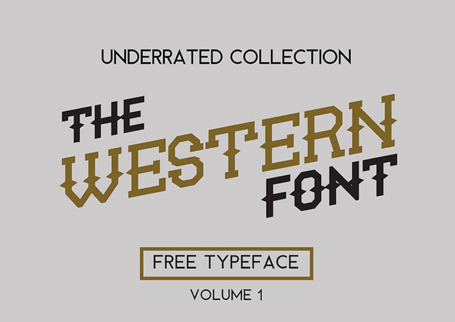 The Underrated Western font collection .