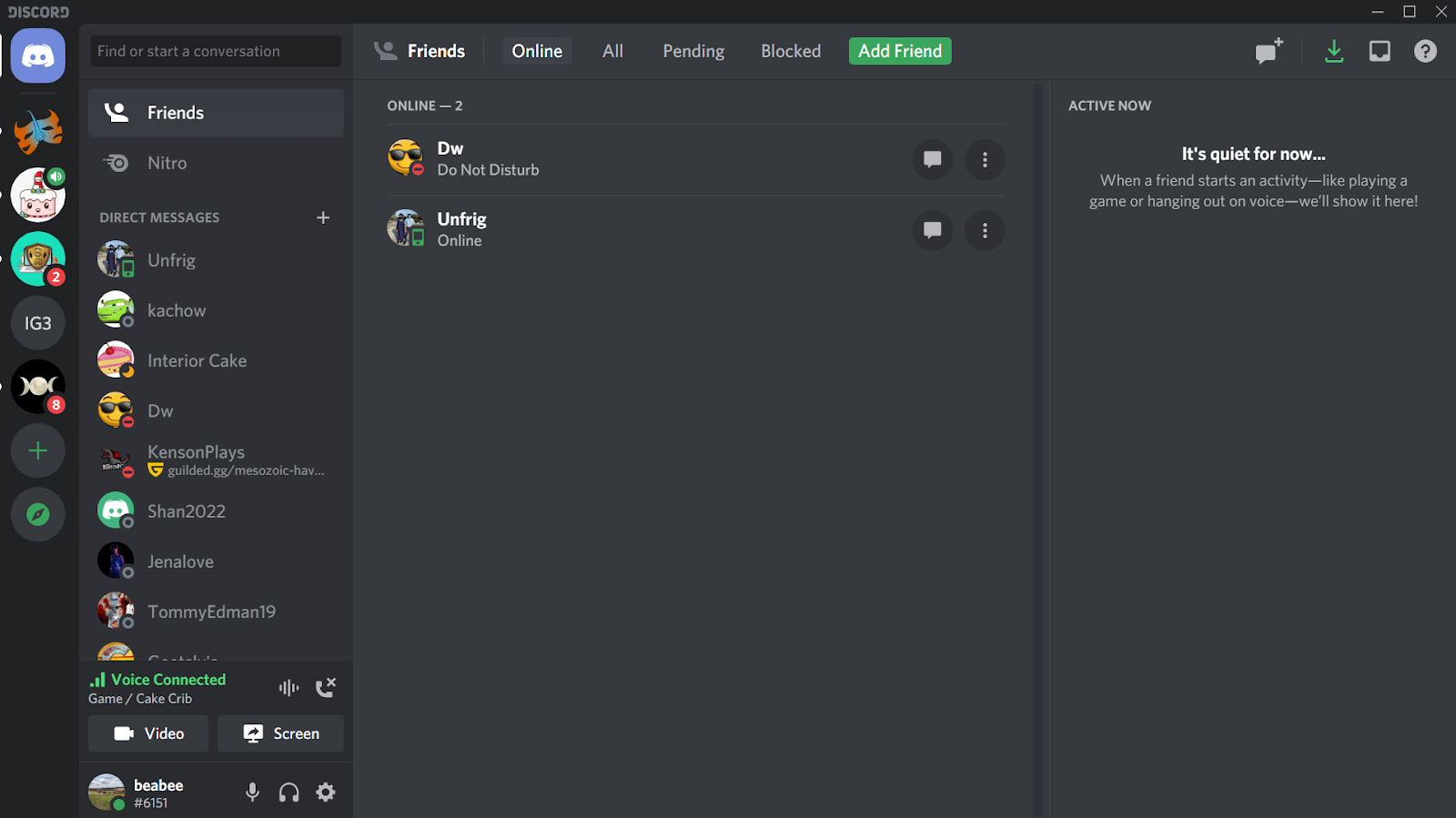 A screenshot of the Discord desktop interface in dark mode, featuring white text on a dark gray background.