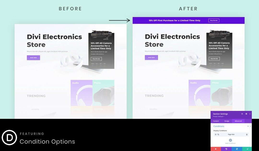 How to Retarget a Landing Page Visit with an Announcement Bar in Divi