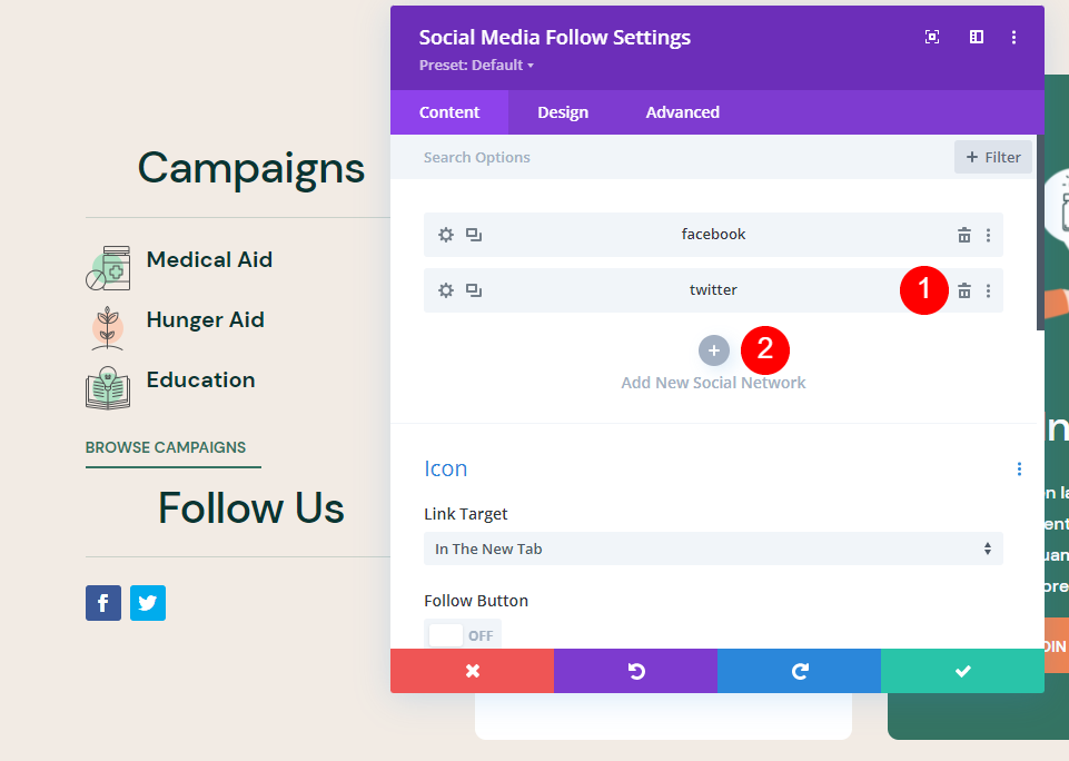 Add Social Icons to the Footer