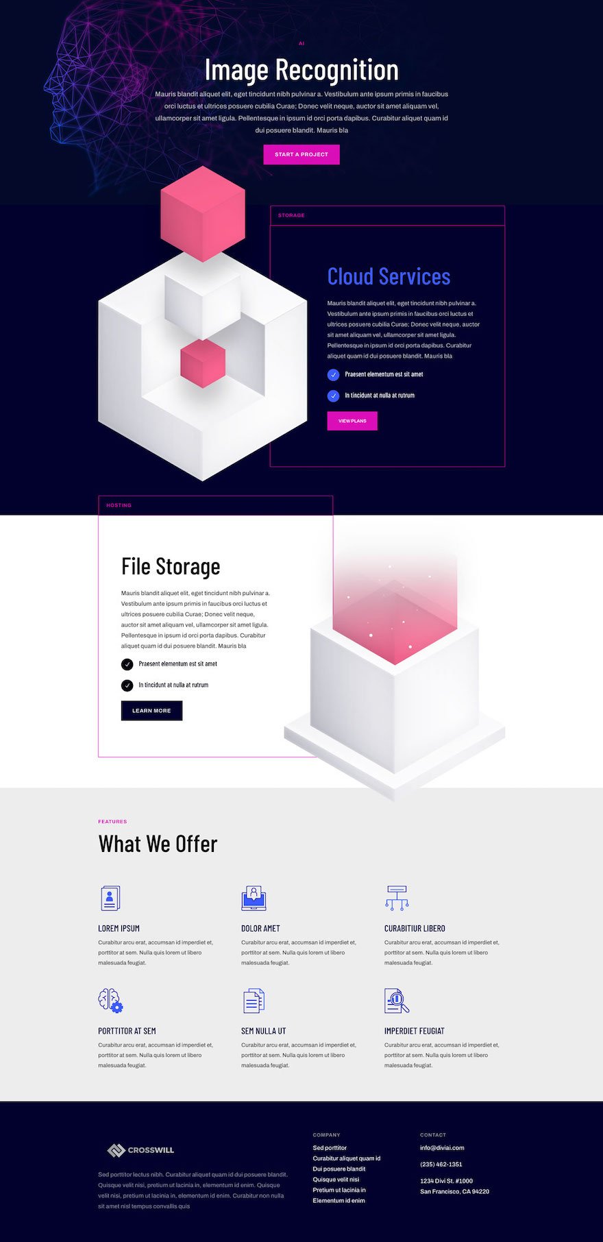 divi artificial intelligence layout pack