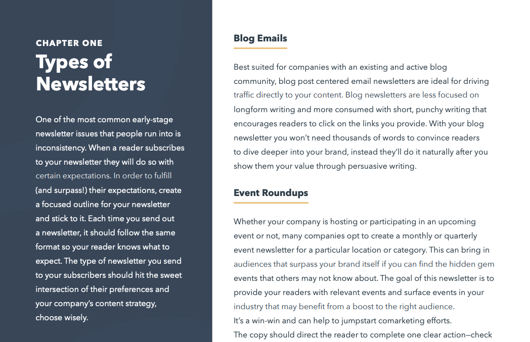 How to create an email newsletter: newsletter types
