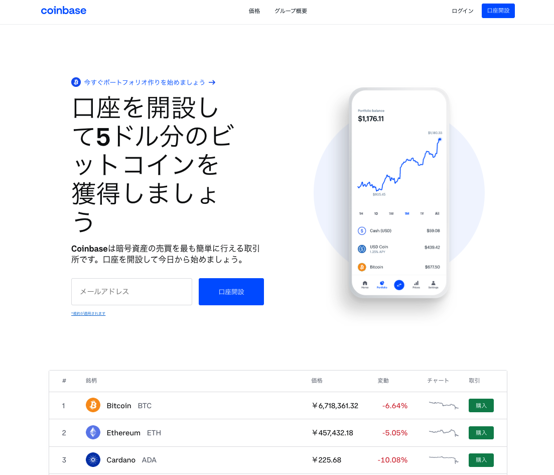 Cryptocurrency Exchange Coinbase