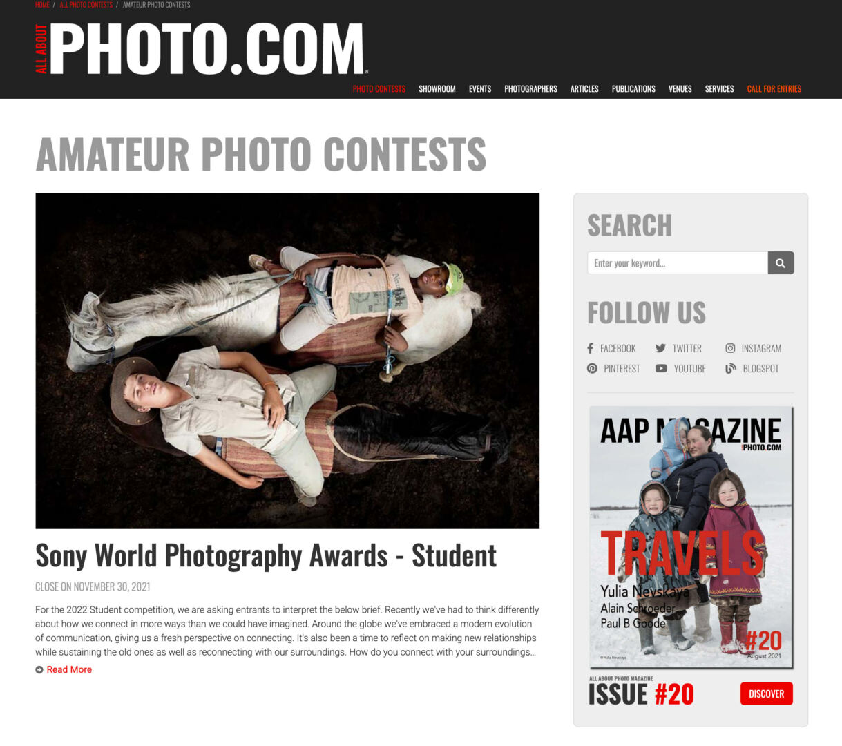 online photo contest