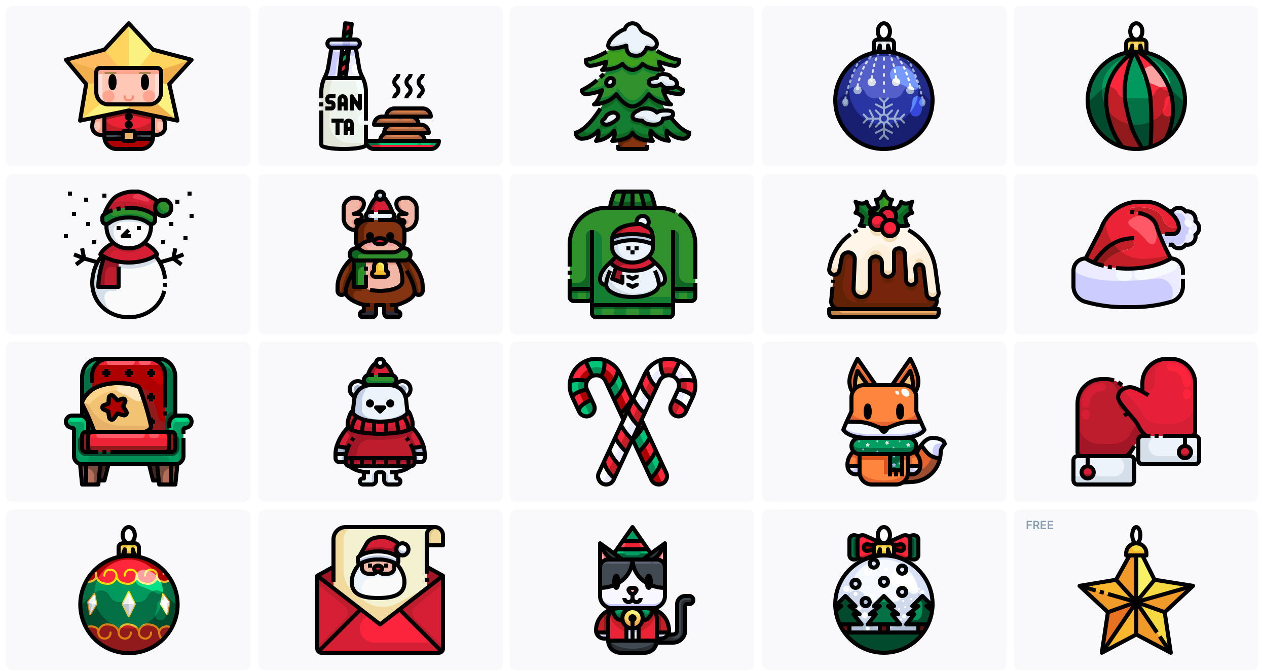 Christmas Time icon set