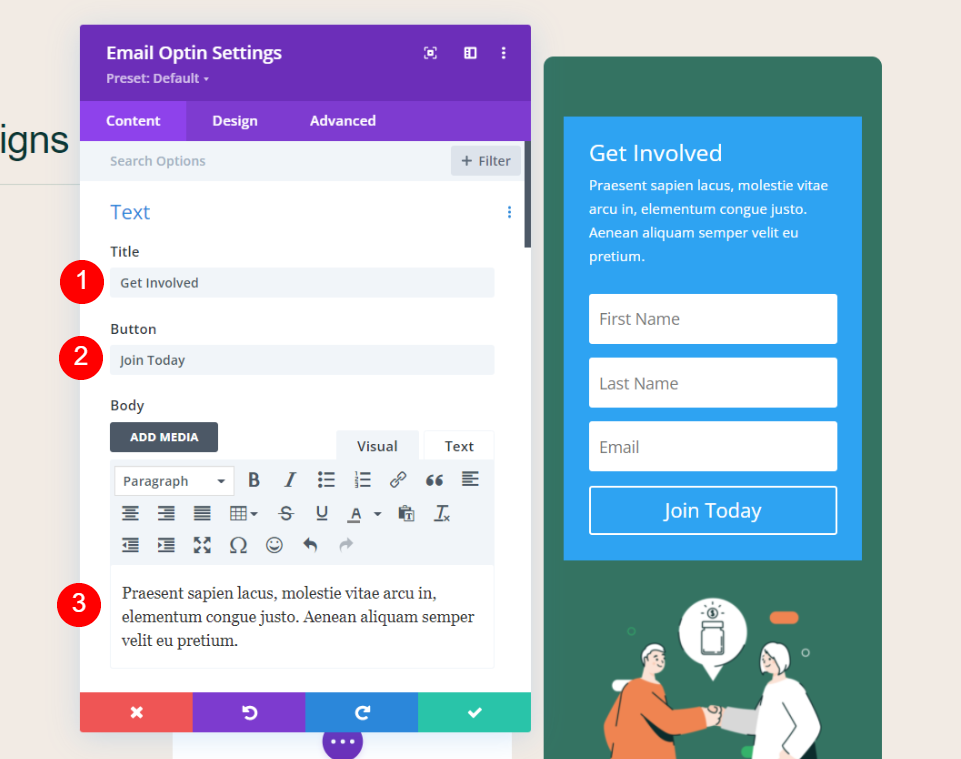 Add Email Optin to Divi Footer with a Divi Module