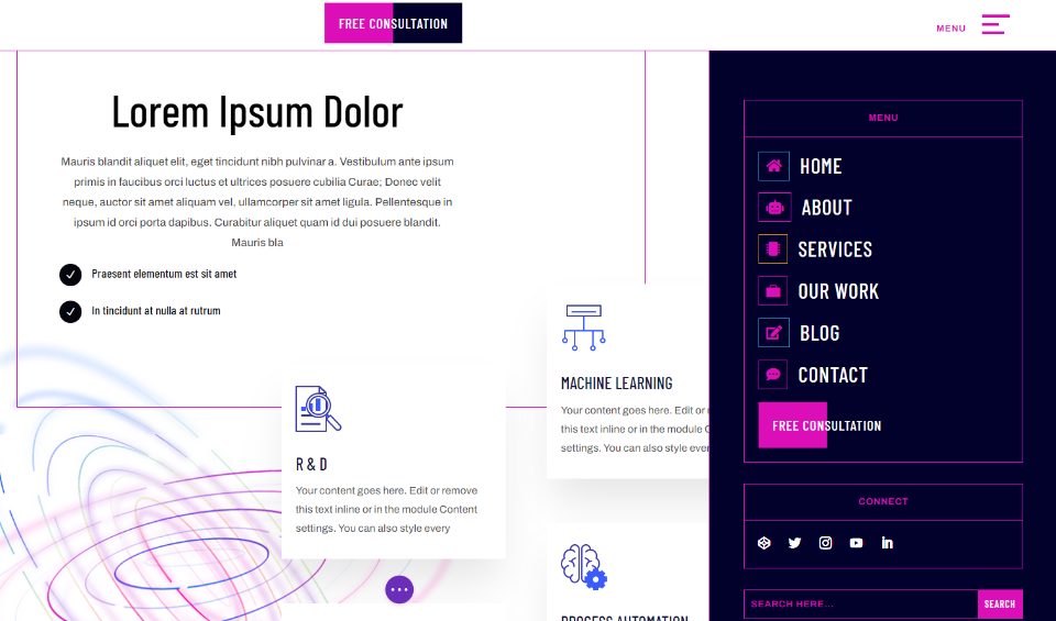 Upload Your Divi Footer Template