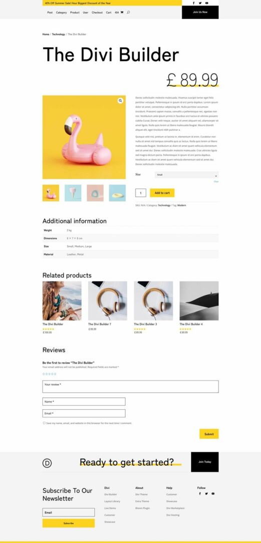 black friday 2021 product page templates pack