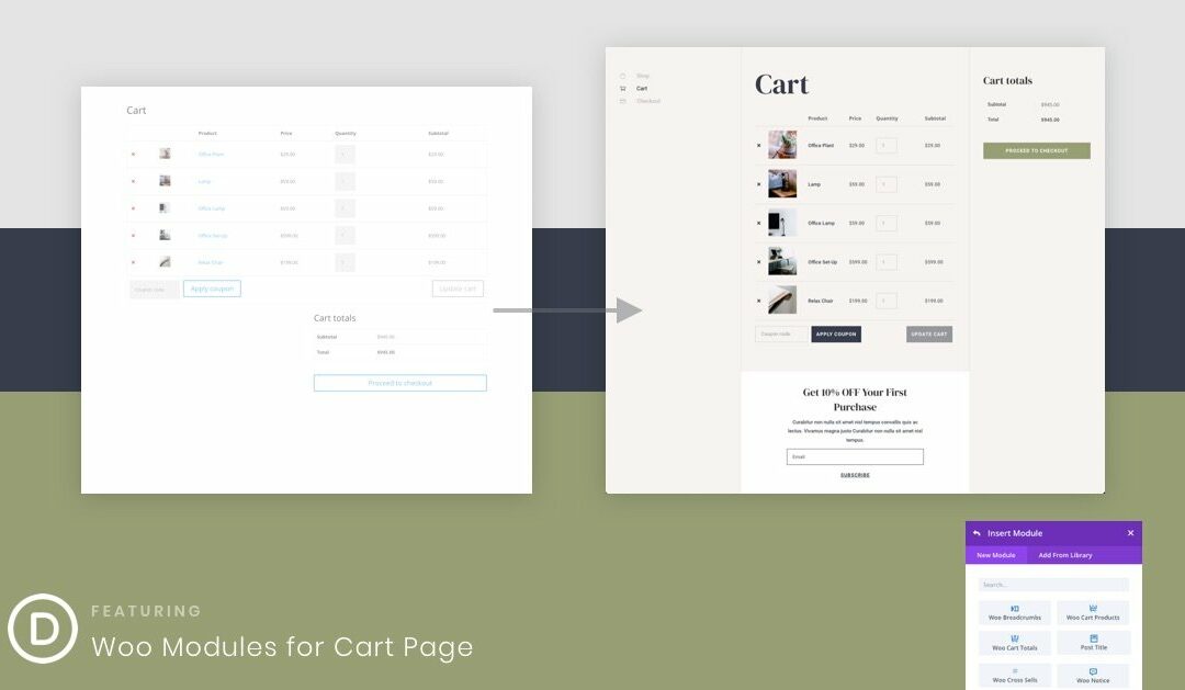 How to Create a WooCommerce Cart Page Template with Divi