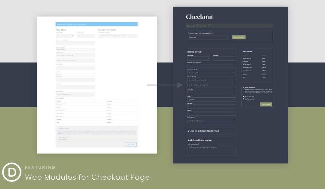 How to Create a WooCommerce Checkout Page Template with Divi