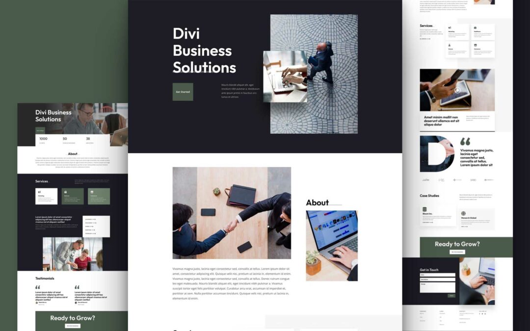 Get a FREE Corporate Layout Pack for Divi