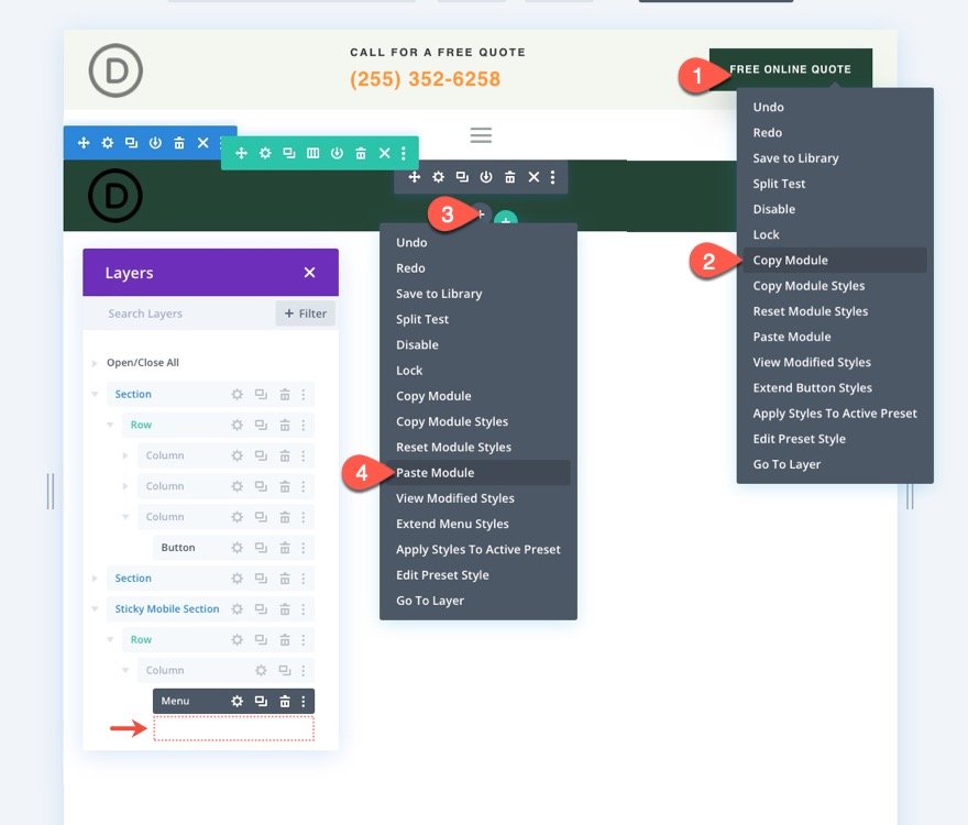 divi sticky header for mobile