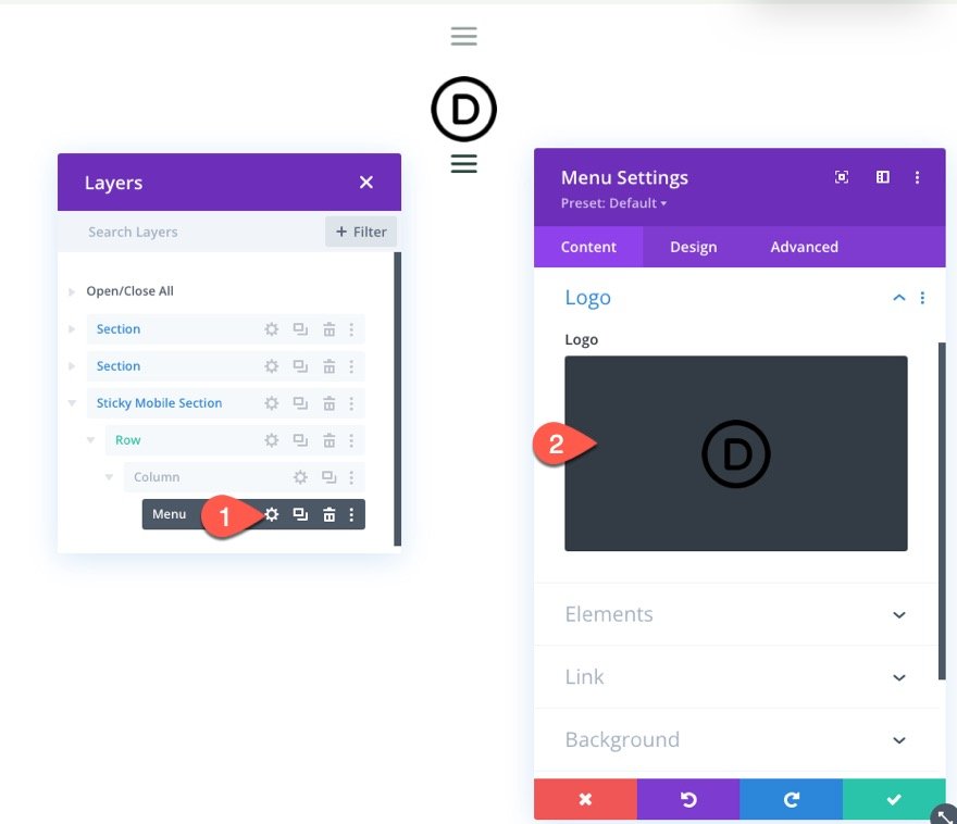 divi sticky header for mobile