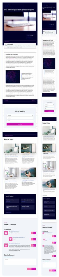 divi artificial intelligence blog post template