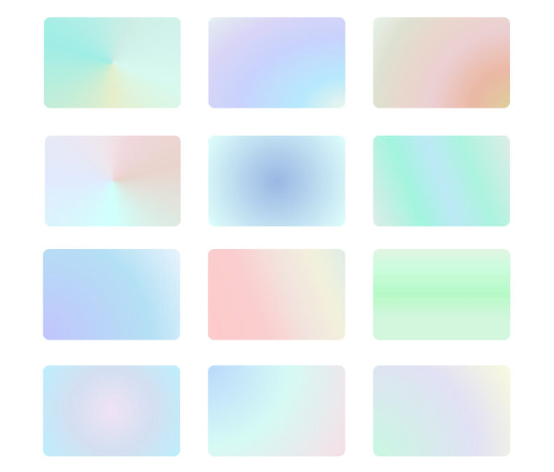 18 FREE Pastel Gradients Constructed with Divi’s Gradient Builder