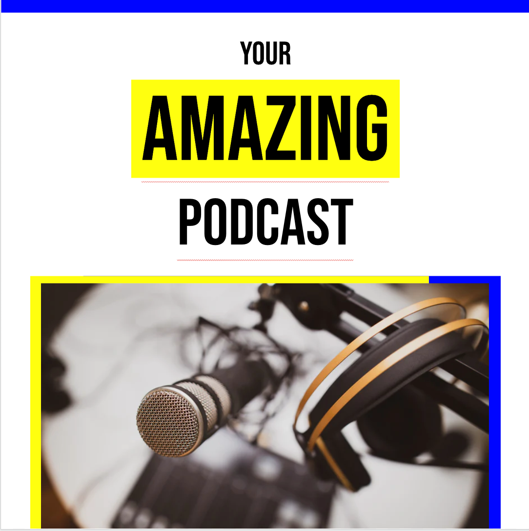 instagram post templates: podcast template example