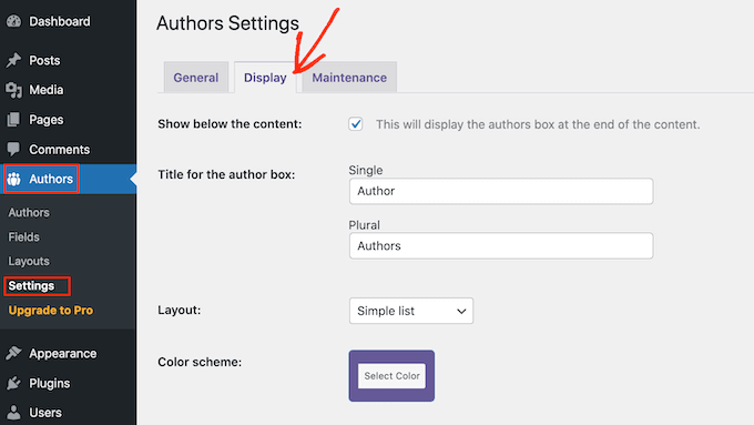 PublishPress' author settings