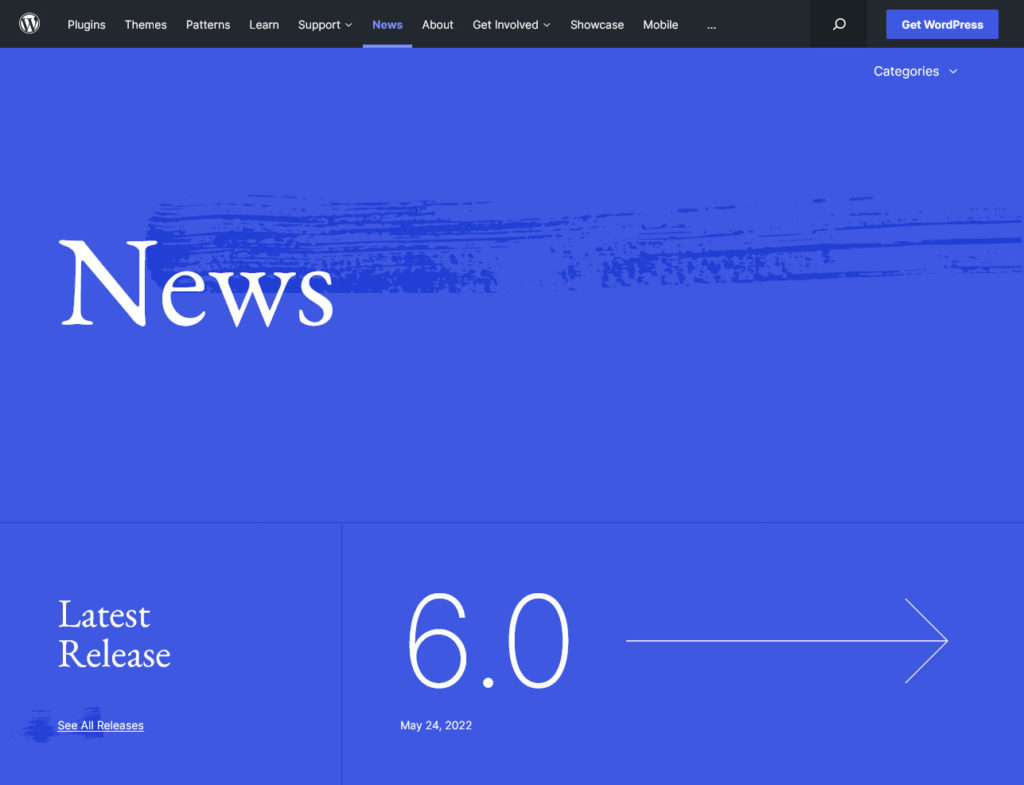 wordpress news redesign