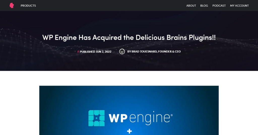 wp engine acquisition delicious brains