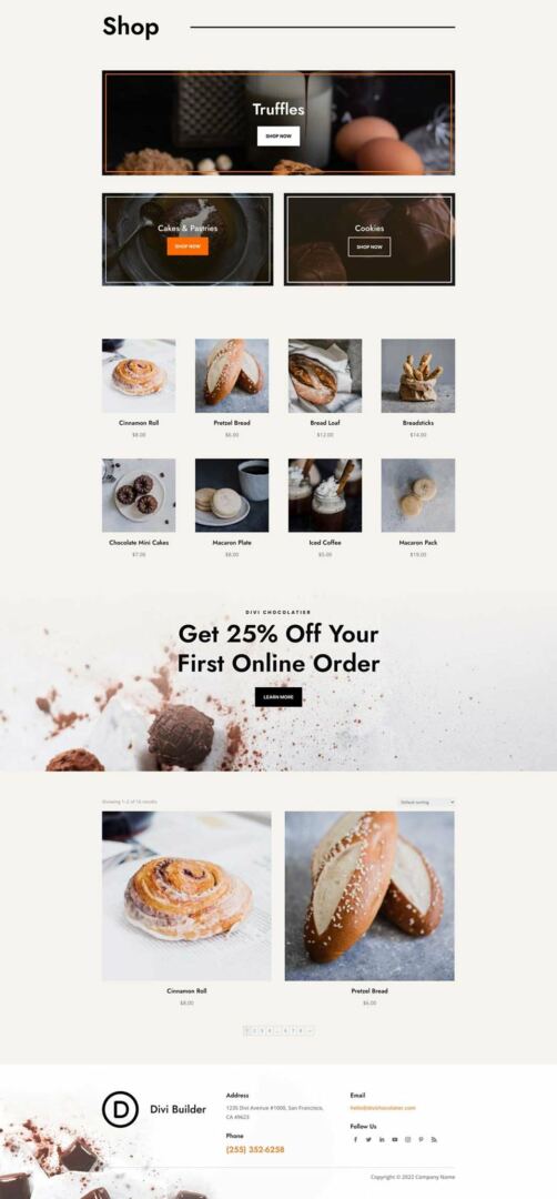 Chocolatier Website