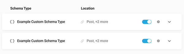 Where you duplicate a schema type.