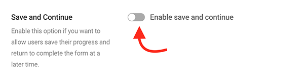 Enable save and continue button.