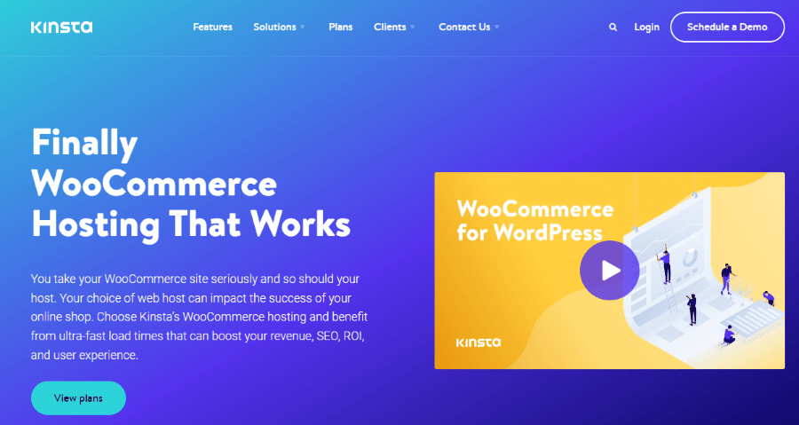 WooCommerce hosting with Kinsta