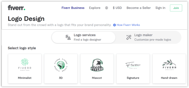 Logo tools, Fiverr