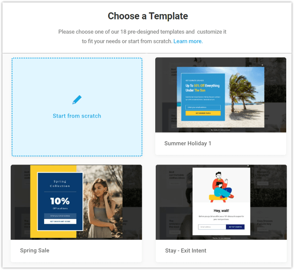 CTA, Hustle's templates