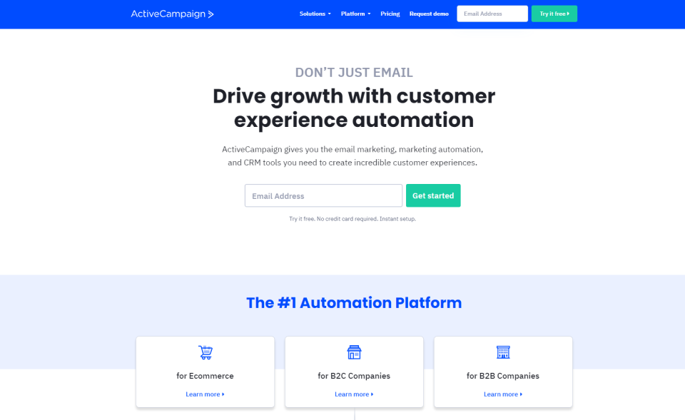 ActiveCampaign Omnichannel Customer Experience Platform