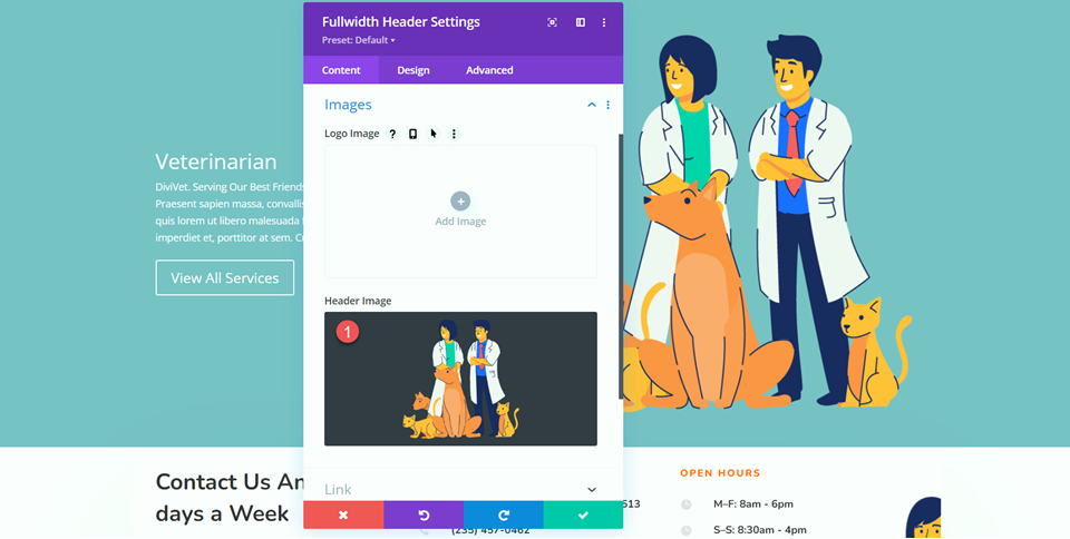 Divi Fullwidth Header Hero Section Add Image