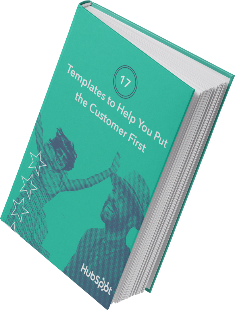 image of hubspot's templates to help readers put the customer first