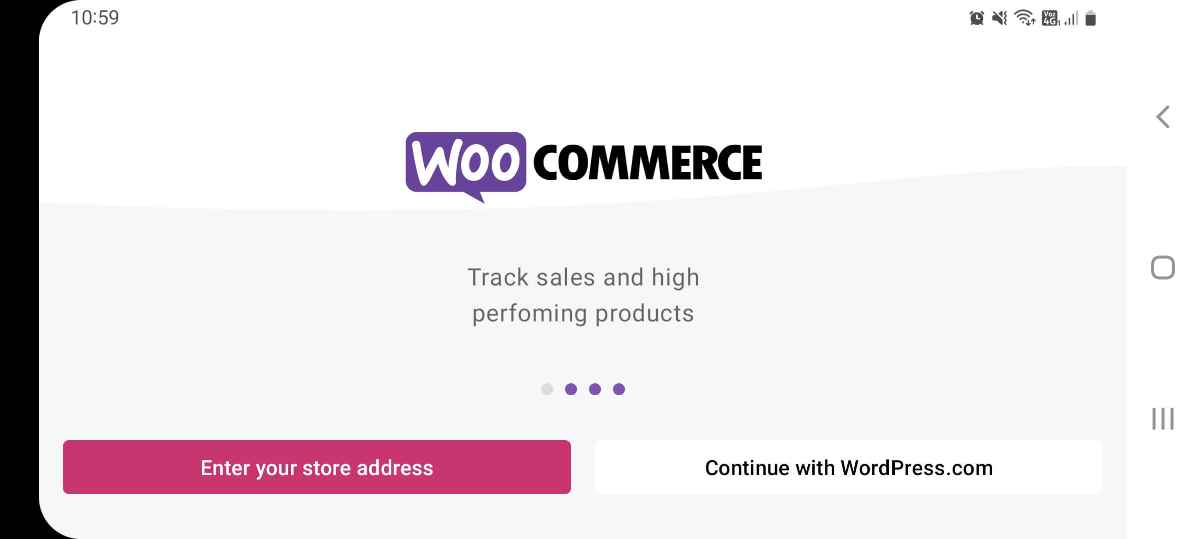 Connecting the WooCommerce mobile app with a store