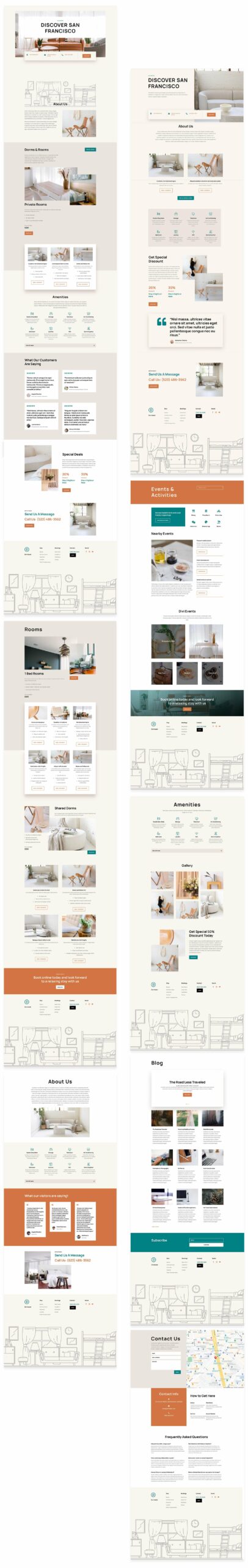 Hostel Layout Pack for Divi