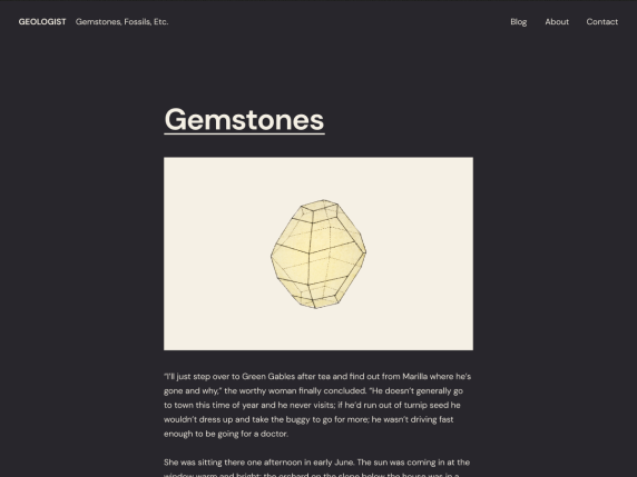 geologist wordpress block theme