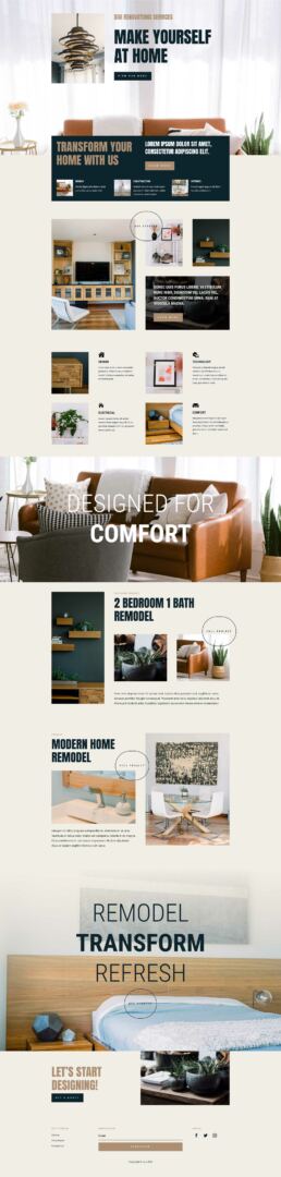 Home Remodeling Layout Pack for Divi