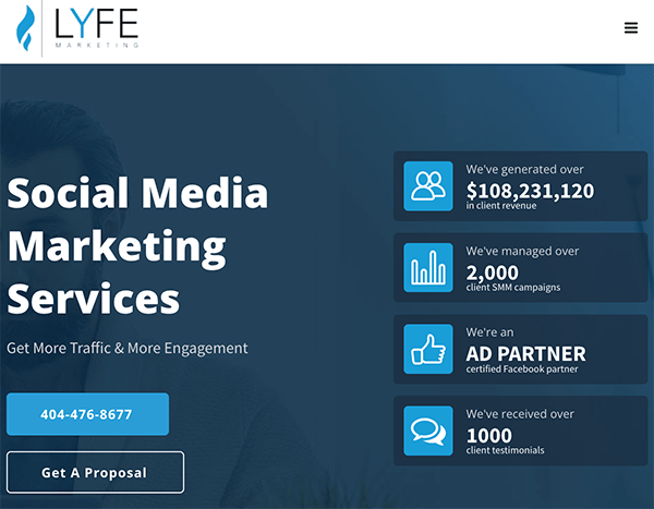 Lyfe social media marketing services.