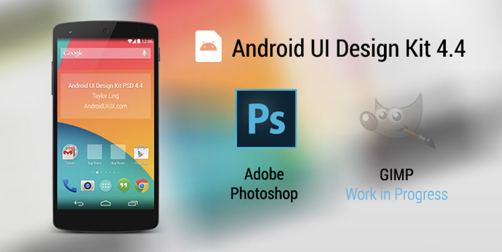 Android UI Design Kit 4.4