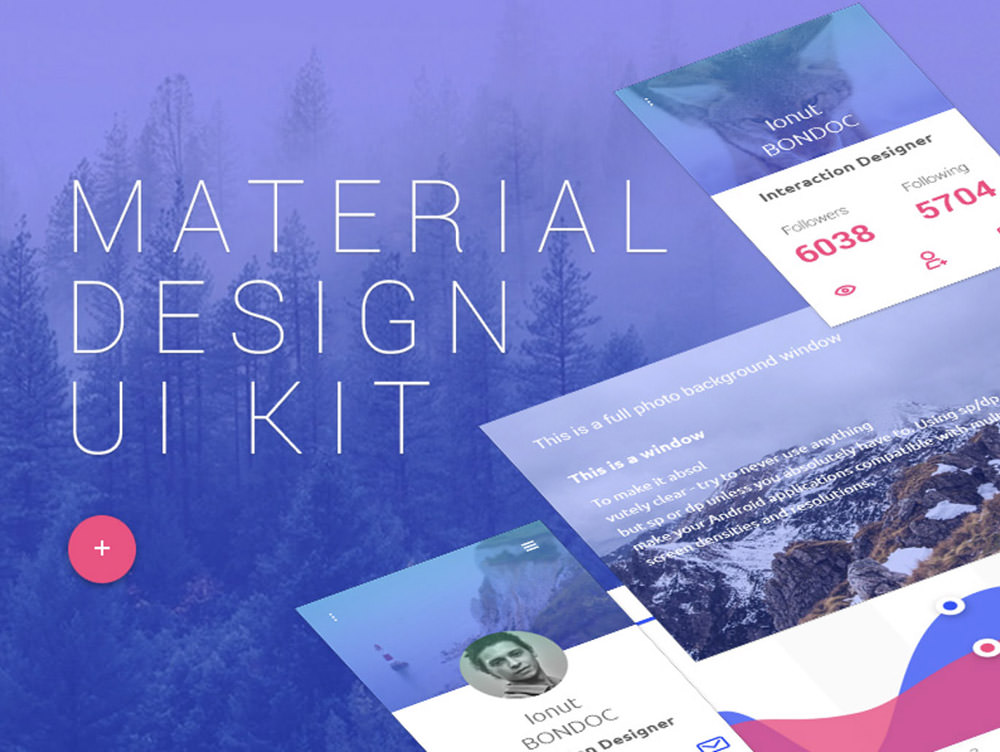Free Material Design UI Kit