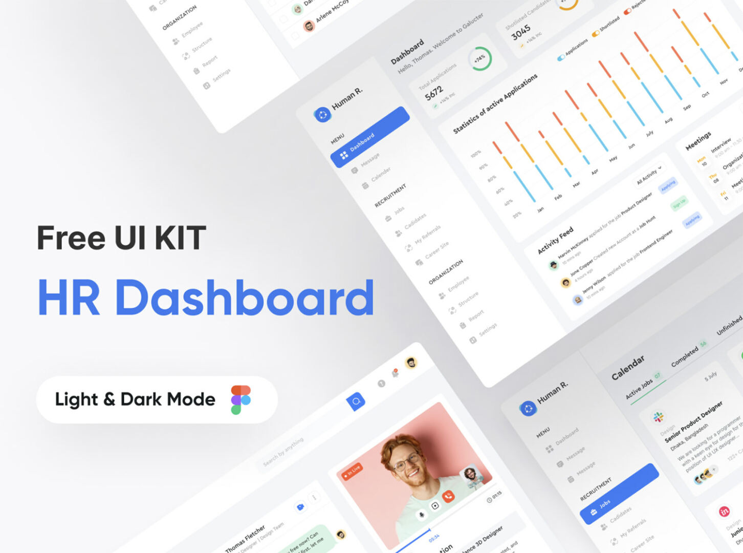 HR Management Dashboard UI Kit