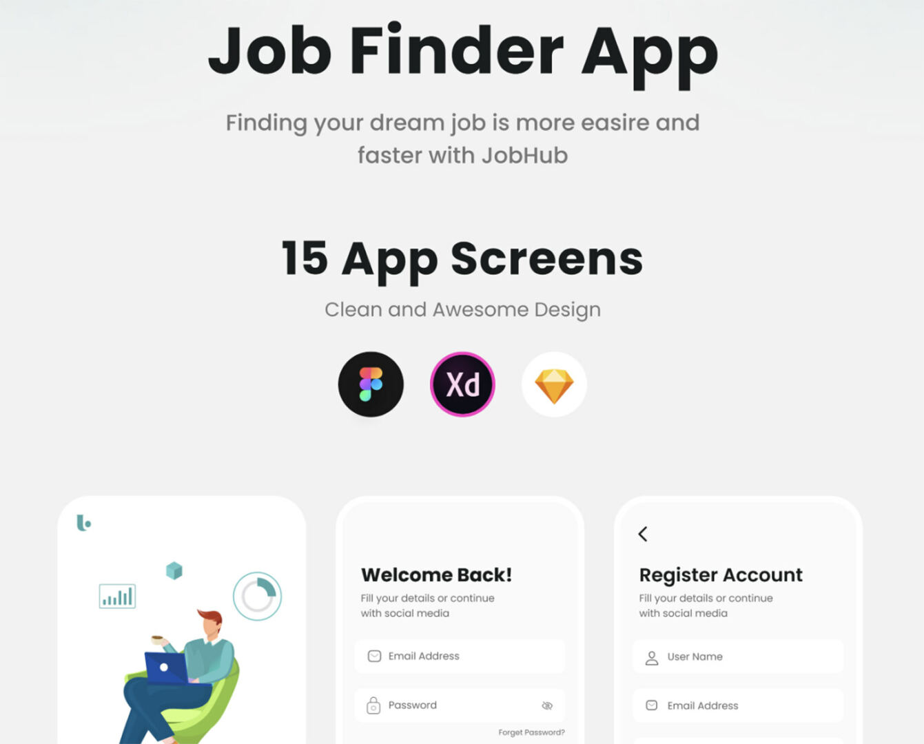 JobGo Job Finder App UI Kit
