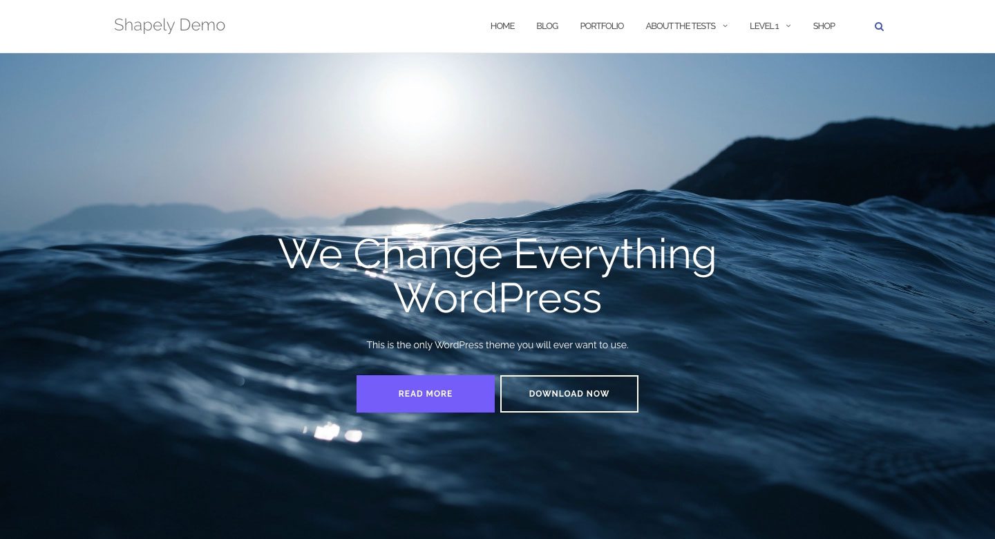 Shapely Bootstrap theme
