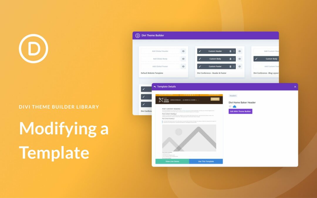 How to Edit a Template in Divi’s Theme Builder Library