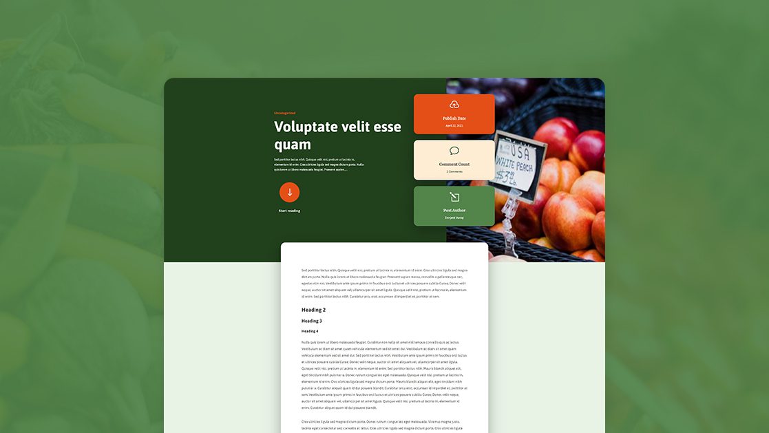 Produce Box Blog Post Template